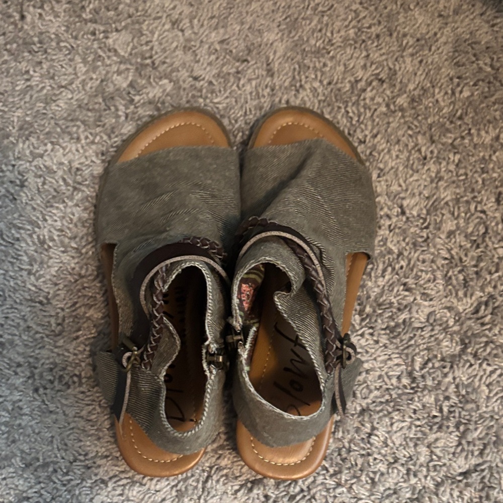 Blowfish Gray and Brown Sandals - Picture 5 of 6